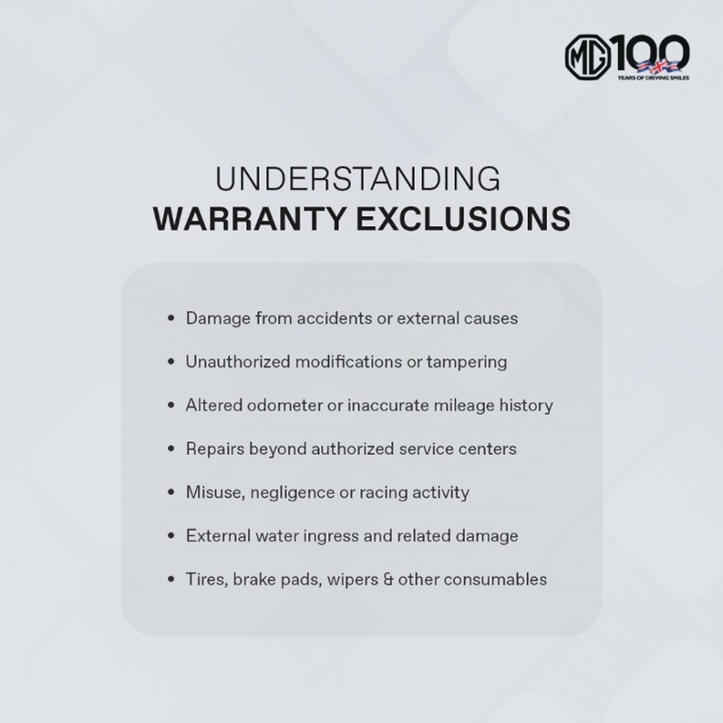 warranty exclusions