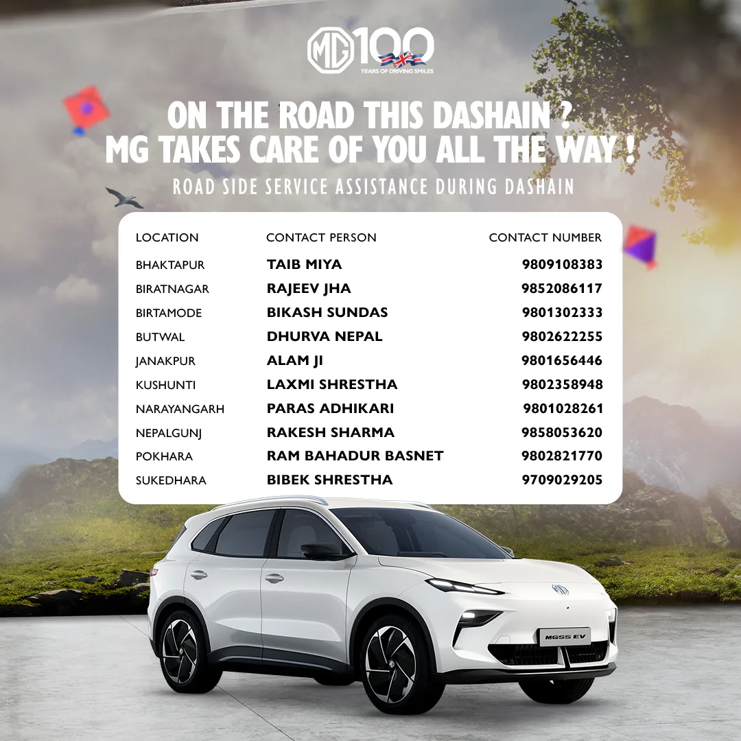 Drive Assured with MG Motor Across Nepal